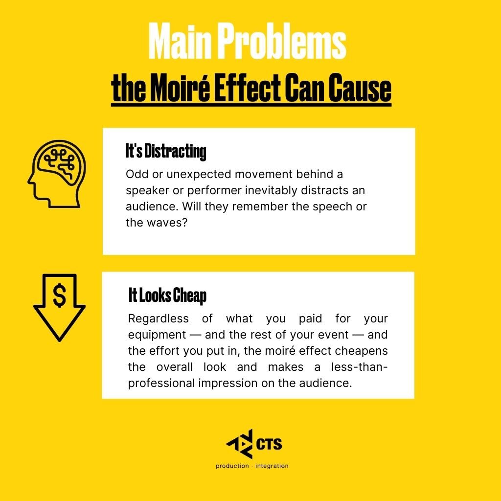 The Moiré Effect on LED Walls and How To Prevent It Infographic